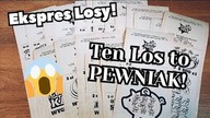 Ekspres Losy Lotto  20 sztuk! Parę wygranych i zaliczony rarytas! 