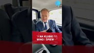 A na klubie PiS wino i śpiew Donald Tusk OSTRO o inflacji 17,2 proc.  #shorts