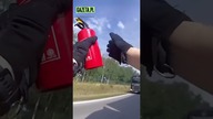 Dramatyczna akcja na A4.  Płonęła ciężarówka