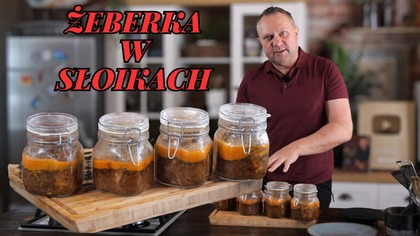 Słoiki na czarną godzinę - Duszone żeberka / Oddaszfartucha