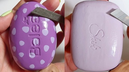 Soap Carving ASMR Relaxing Sounds no talking Satisfying ASMR Video #soapcarving #soapcuttingvideo