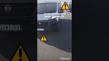 Jazda na zderzaku przy 130km/h #shorts #rikordwidjo