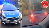 Staranowanie Fiata podczas policyjnego pościgu.  STOP PIRAT