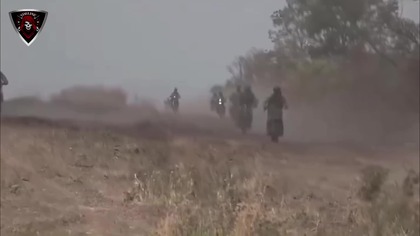 Wojna Rosja- Ukraina Ukrainian Azov FPV elite Drones wiped out one by one Russian Motorcycle Troops