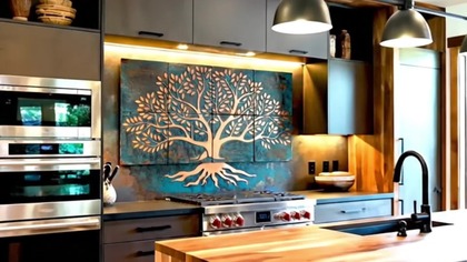 Miedziane płytki Vida, Árbol i Sanct  wyjątkowy sposób na stylowe wnętrze