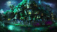 Sylvan town screen (animated) - Might & Magic Heroes VII