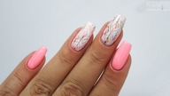 Pink pattern nails art / Sunflower Professional