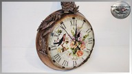 Jak zrobić zegar ze starej patelni ozdobiony decoupage - Pomysły Plastyczne DiY