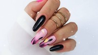 Fall vides nails art tutorial step by step / Allepaznokcie Molly Lac