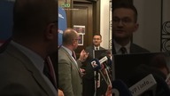 Burzliwa konferencja PiS.  Pojawił się poseł KO