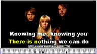 Abba Karaoke Knowing Me Knowing You - with lyrics on the screen