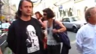 Protest przeciwko przesiedleniom na Kazimierzu