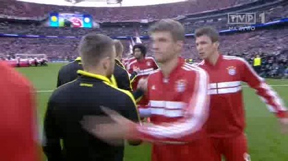 Finał Ligi Mistrzów 2013 Borussia Dortmund - Bayern Monachium (1 połowa)