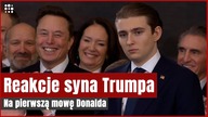 Zaskakujące zachowanie Barrona Trumpa podczas zaprzysiężenia | Gazeta.pl