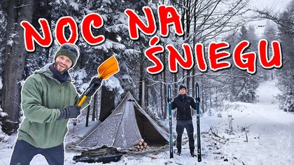 Beskidy - Noc w namiocie podczas ŚNIEŻYCY