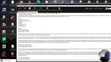 Niebiańska Chrześcijańska Metafizyka i Fizyka Kwantowa Nexus -niebo naszego wszechświata i galaktyki drogi mlecznej Star Trek dwóch kapitanów jeden ce