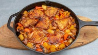 One Pan Honey Garlic Chicken and Veggies Recipe