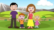 BIBISIE -FAMILY,MOTHER,FATHER,SON,DAUGHTER nauka języka angielskiego dla dzieci, proste wyrażenia