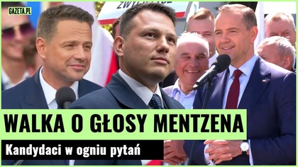 Przed nami konfrontacja Mentzena z Nawrockim i Trzaskowskim.  Walka o głosy Konfederacji | Gazeta.pl