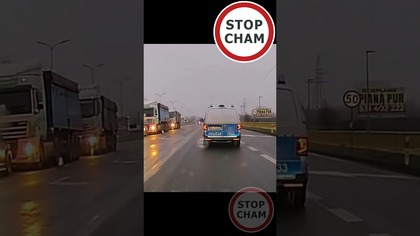 Policja wyprzedza na ciągłej i zakazie wyprzedzania #stopcham #kutno #policja