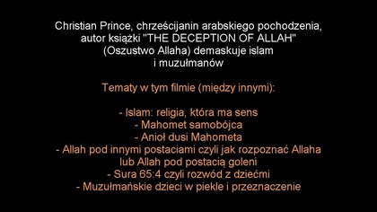Islam religia, kt&oacute;ra ma sens: Mahomet samob&oacute;jca, anioł dusi Mahometa, islamskie dzieci w piekle