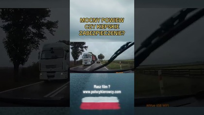 Powiew TIR-a zrzucił pakunek z dostawczaka?!  Przypadek czy pech? #tir #drogi #wypadek #transport