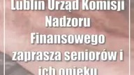 Lublin: Urząd Komisji Nadzoru Finansowego zaprasza seniorów i ich opiekunów na webinarium