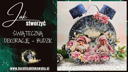 ŚWIĄTECZNA DEKORACJA -BUDZIK