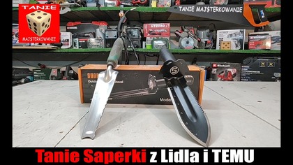 Lidl kontra TEMU - Pojedynek na Noże !!! Nożołopatki ( Saperki ) PARKSIDE vs SANPOW a może Nokta ???