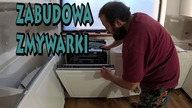 Montaż zmywarki niededykowanej do mebli z Ikei, zawias przesuwny BEHJÄLPLIG