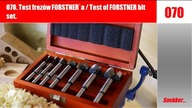 070 Test frezów FORSTNER`a / Test of FORSTNER bit set