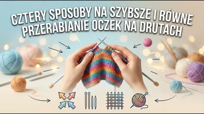 Cztery sposoby na szybsze i równe przerabianie oczek na drutach
