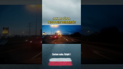 Pas zamknięty.  Ostrzeżenie jasne.  A on? Jakby prosił los o lekcję#niebezpiecznie #wypadek #viral