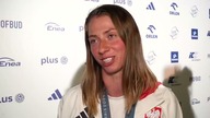 Klaudia Zwolińska zdobyła srebro na igrzyskach.  Na dole trasy oddałam złoty medal