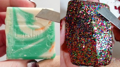 Soap Carving ASMR Relaxing Sounds no talking Satisfying ASMR Video