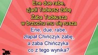 Ene due rabe z linią melodyczną