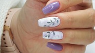 Leaves nails art tutorial / i-nails / dobrarada