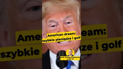 American dream: szybkie pieniądze i golf...  #Trump #USA #Ameryka #Putin #polityka prof.  Pawłuszko