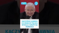 Kaczyński UJAWNIA co zrobi by Polska wyszła z grupy na Mundialu #shorts