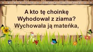 Karaoke dla dzieci Choinka w lesie bardzo wolno