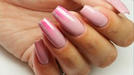 Pink & holo Line ombre  / Bluesky Polska DK07