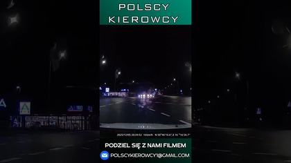 Wjazd na skrzyżowanie na czerwonym świetle - o mały włos od kolizji #polscykierowcy #polska #shorts