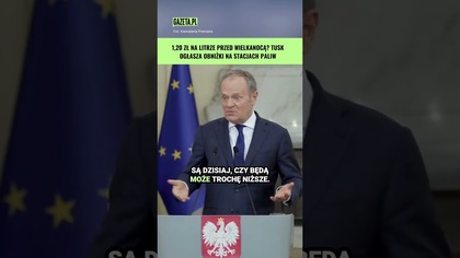 Tusk ogłosił decyzję w sprawie cen paliw #shorts