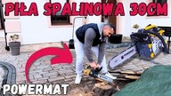 PIŁA spalinowa gałęziowa 2KM PM-PSP-2HP POWERMAT | Test i recenzja #piłaspalinowa #dom #drewno