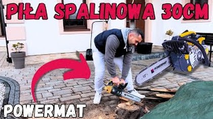 PIŁA spalinowa gałęziowa 2KM PM-PSP-2HP POWERMAT | Test i recenzja #piłaspalinowa #dom #drewno