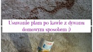 Jak usunąć plamę po kawie z dywanu  Domowy sposób Uporządkowana