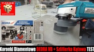 Koronki Diamentowe DEDRA VB + Szlifierka kątowa DRDRA DED 7151