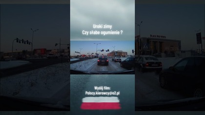 Zima atakuje! Auto nie może podjechać na lodzie #polskiedrogi #zima #fails #snow #polscykierowcy