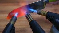 EXPERIMENT Glowing 1000 degree KNIFE VS LIGHTER