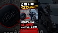Celowo porysował 5 aut.  Rozpoznajesz go?  #Policja #Monitoring #Shorts #Kierowcy